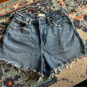 Abercrombie High Rise Jean Shorts